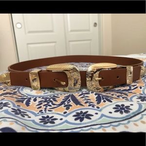 Forever 21, Size S/M, Brown and Gold Belt